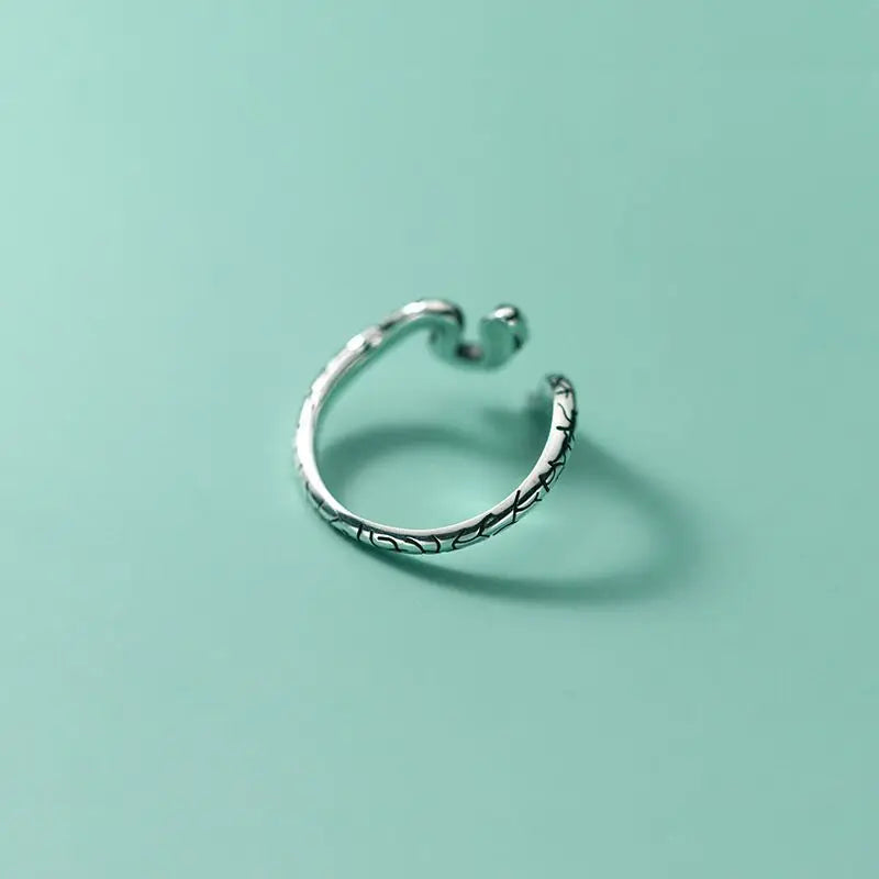 925 Sterling Silver Snake Adjustable Rings For Women Engagement Wedding Jewelry Gift Female   Jewellery Vera Lux