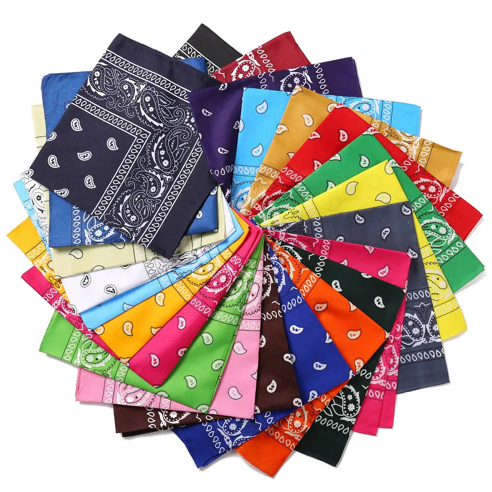 Hip Hop Women Bandana Scarf Girls Kids Punk Square Bandanas Headwear Fashion Bohemian Head Scarf Headbands Hair Accessories 2024 Vera Lux