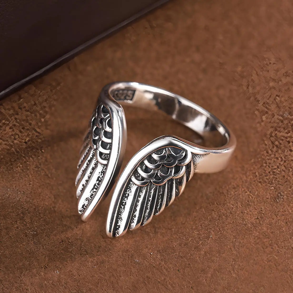 925 Sterling Silver Chain Knot Ring For Women Wrap Wide Band Rock Geometry Punk Jewelry Gift Wholesale Dropshipping Vera Lux