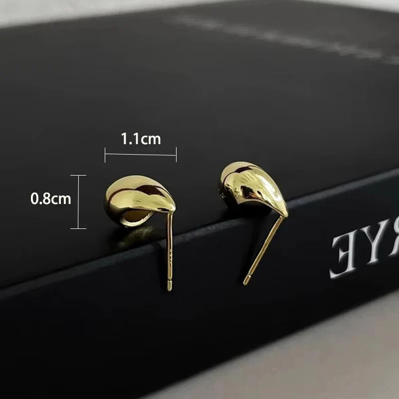 Ventfille 925 Sterling Silver Water Drop Earring for Women Gift Minimalism Versatile Office Trend Jewelry Dropshipping Vera Lux