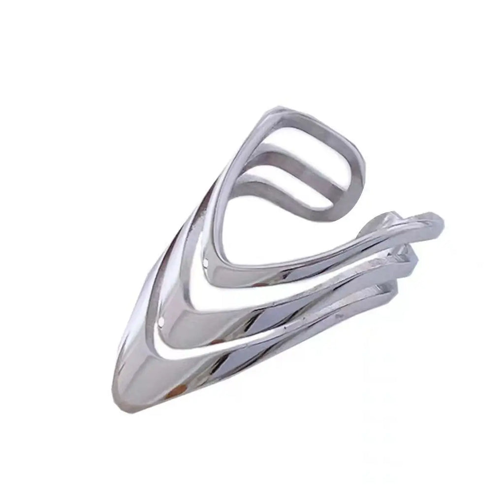 925 Sterling Silver Three Layers Dresses Simple Rings For Women Couple Luxury Quality Jewelry Beautiful Accessories Money 925 Vera Lux