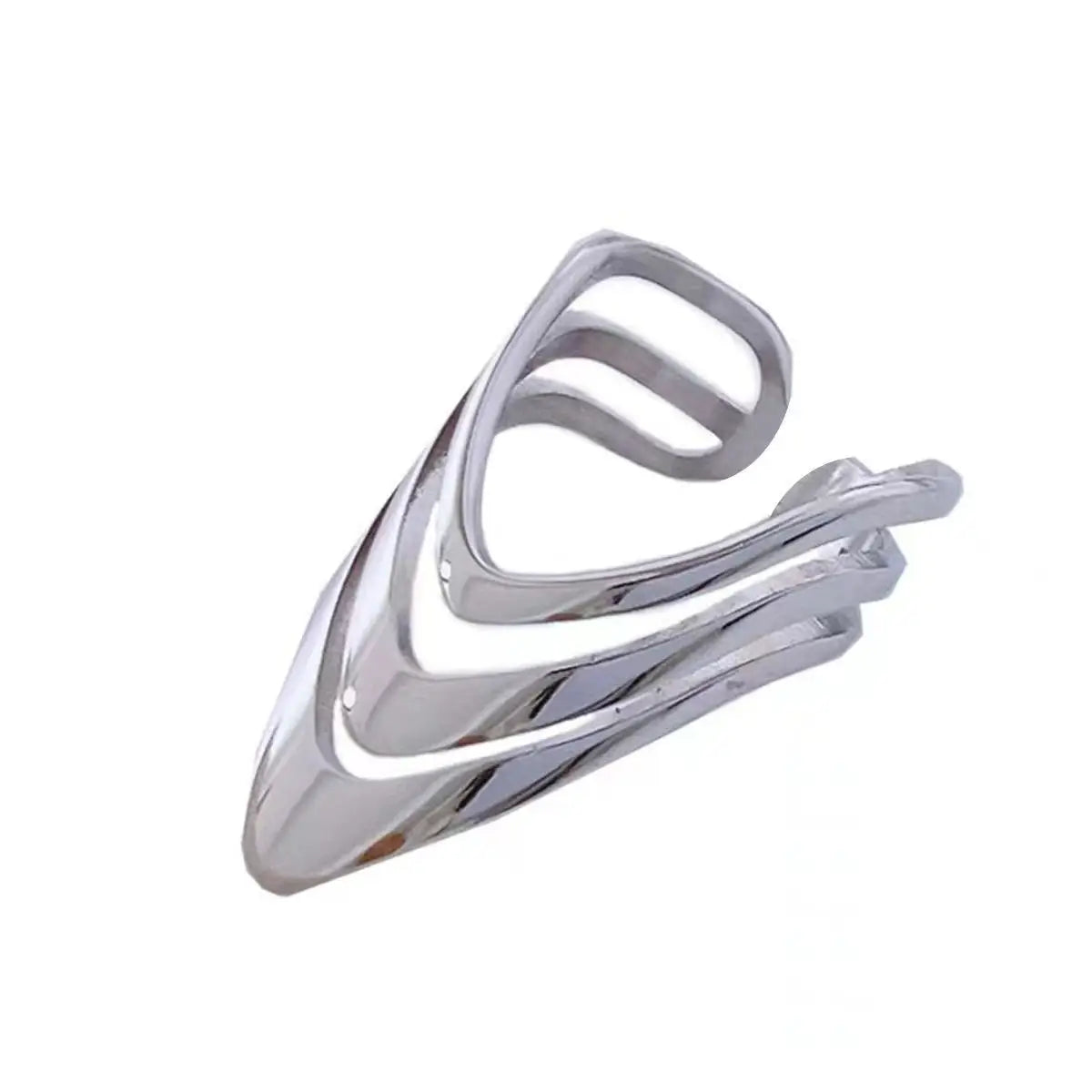 925 Sterling Silver Three Layers Dresses Simple Rings For Women Couple Luxury Quality Jewelry Beautiful Accessories Money 925 Vera Lux