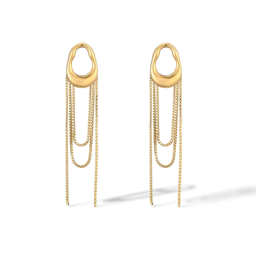 NEWBUY New Arrival INS Tassels Drop Earrings For Women Girls,High Quality Daily Jewelry Perfect For Everyday Wear Vera Lux
