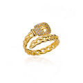 Zircon Stone Rings for Women Stainless Steel Gold Color 2024 New Trend Wedding Ring Jewelry Gift bague femme anillos mujer Vera Lux