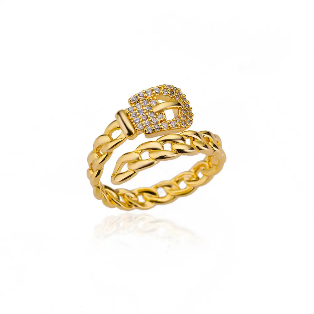 Zircon Stone Rings for Women Stainless Steel Gold Color 2024 New Trend Wedding Ring Jewelry Gift bague femme anillos mujer Vera Lux