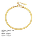 SUNIBI Stainless Steel Snake Chain Anklet for Women Summer Beach Gold Color Anklets Fashion Jewelry Dropshipping Wholesale Vera Lux