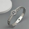 New tree of life horseshoe zircon gold-plated stainless steel bracelet 18K, high quality waterproof couple bracelet, wife gift Vera Lux