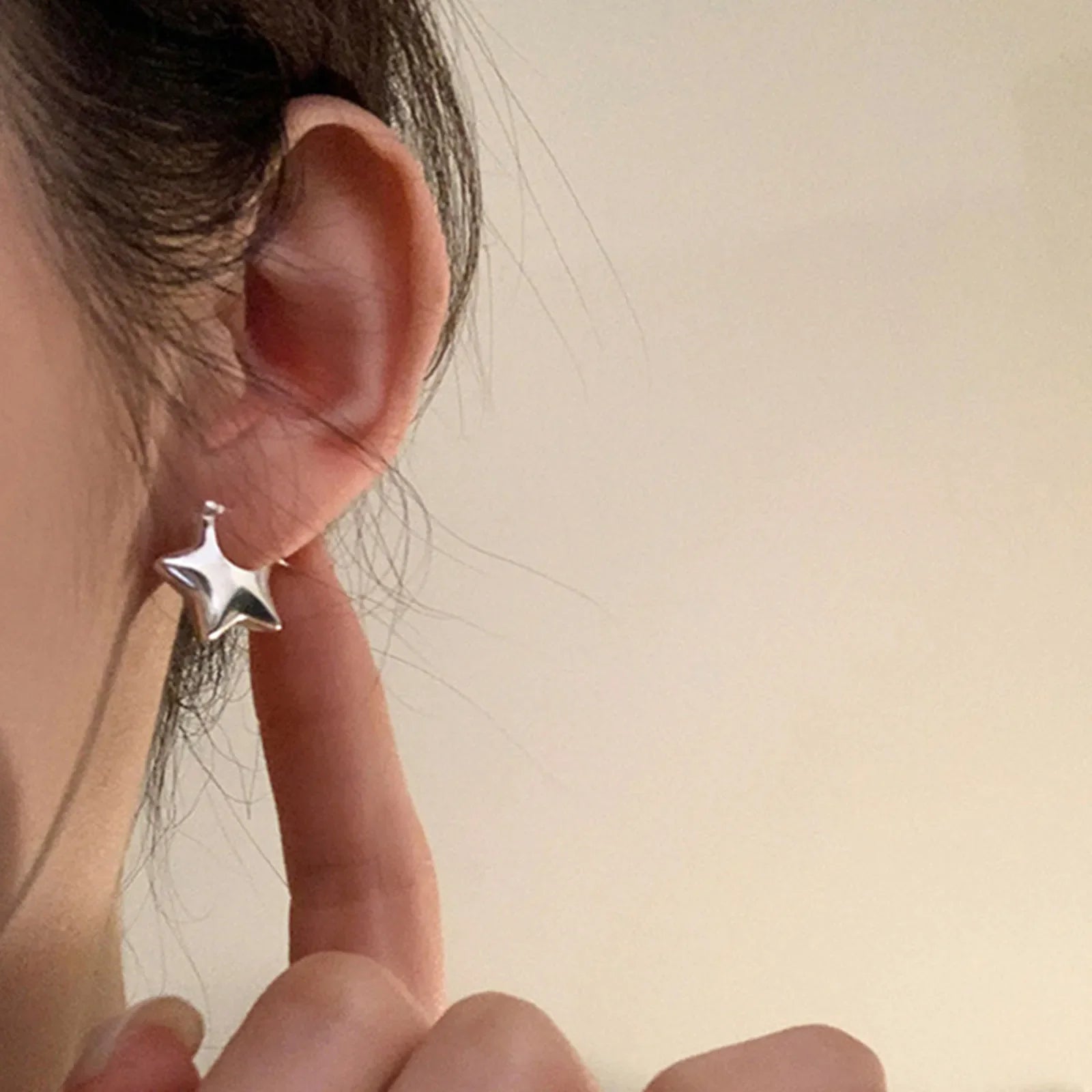 925 Sterling Silver Vintage Simple Star Earrings For Women Trendy Earring Jewelry Prevent Allergy Party Accessories Gift Vera Lux