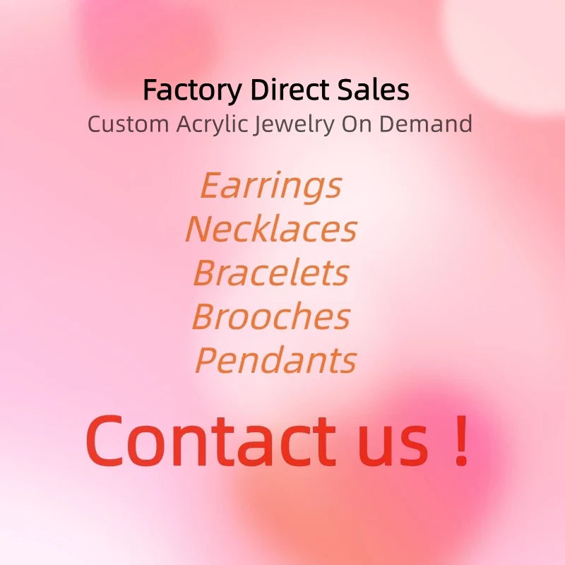 KUGUYS Fashion Acrylic Earrings Custom Trendy Jewelry Vera Lux