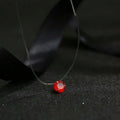 Fashion Shiny Crystal Necklace Zircon Pendant Transparent Fishing Line Invisible Ladies Necklace Jewelry Clavicle Chain Chocker Vera Lux