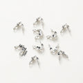 14K 18K Real Gold Plated Double Hole End Clasp Beads Open Cover Crimp Connector Beads For DIY Jewelry Making Necklace Component Vera Lux