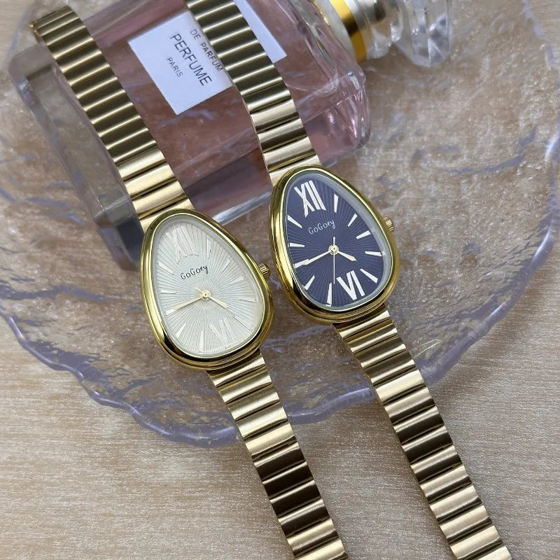 New Ladies Watches gift Snake Head Watch for Women Luxury Fashion Steel Strap Quartz Wristwatches Dropshipping Clock Vera Lux