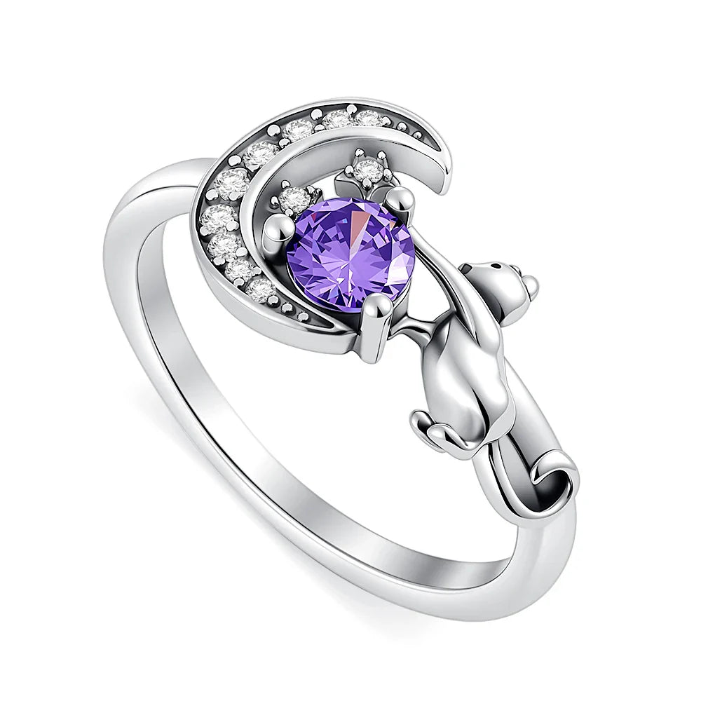 2026 Hot Selling 925 Silver Cute Puppy Flower Elephant Clover Ring Suitable for Wedding Rings, Jewelry Gifts Vera Lux