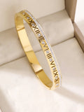 1pieces/set women's wedding jewelry party holiday Valentine's Day gift stainless steel bracelet plated with 18K gold bracelet Vera Lux