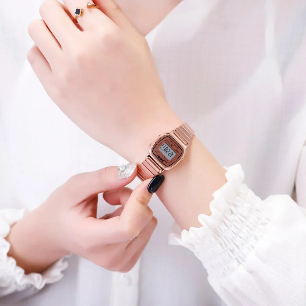 SKMEI 1901 Luxury Small Dial Digital Women Watch Ladies Calendar Waterproof Lady Sports Wristwatches Girl Clock 1252 Reloj Mujer Vera Lux