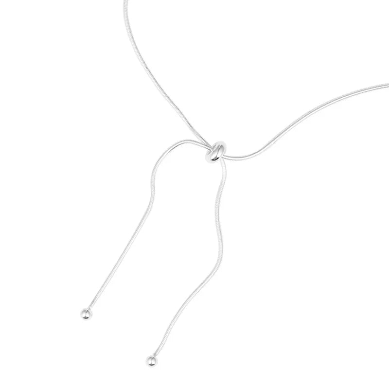 925 Sterling Silver Neck Snake Chain Necklaces Women Luxury Jewelry Exquisite Elegant Aesthetic Charms Accessories Argent 925 Vera Lux