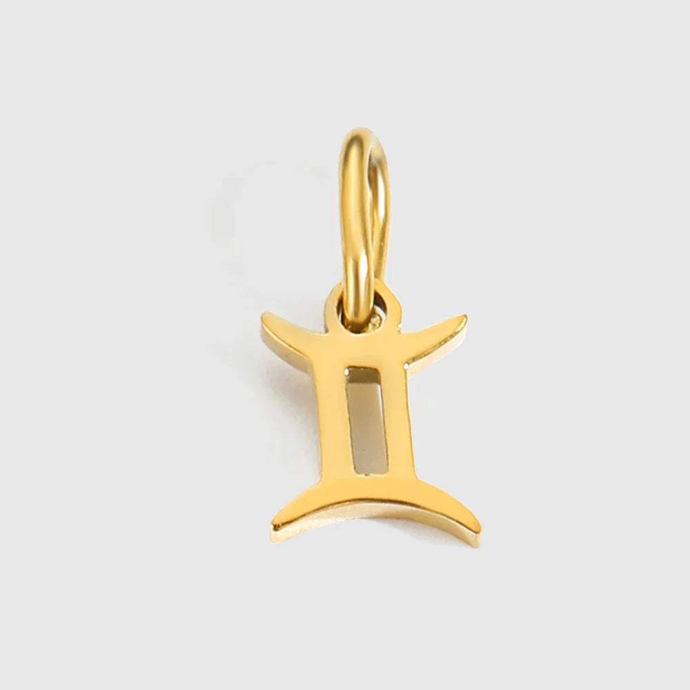 12 Zodiac Signs Pendant Accessories Stainless Steel Constellation Necklace Birthday Gift Vera Lux