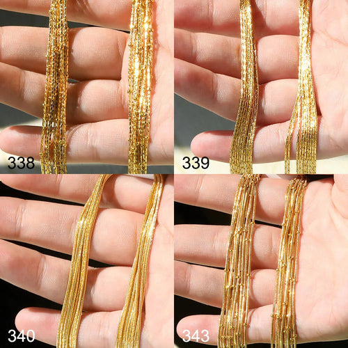 10pcs/Lot 45cm Stainless Steel Golden/Silvery Color 304 Chains Necklace Women Jewelry Making Accessories DIY Handmade Supplies Vera Lux