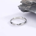 Fashion 925 Sterling Silver Simple Twisted Wire Rings For Women Wedding Fine Jewelry Gift Wholesale Vera Lux