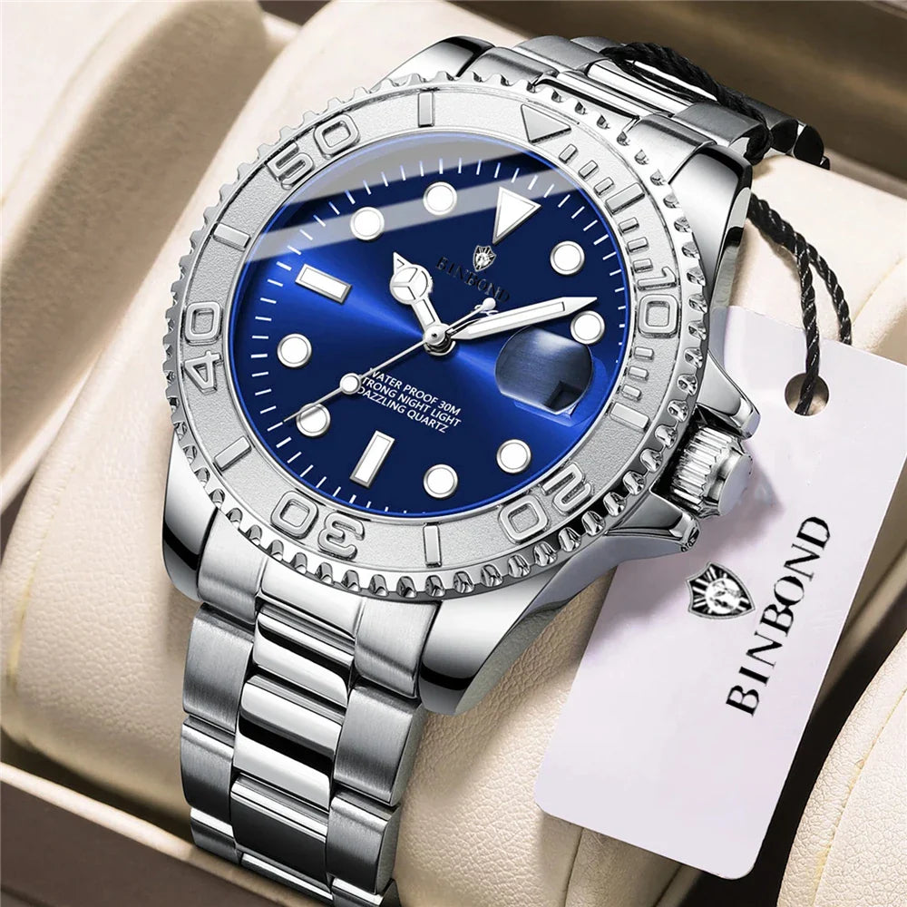 Luxury Watch Man High Quality New Brand Sports Fashion Quartz Wristwatches Men Gifts Automatic Watches Mens Coffee Digital Clock Vera Lux