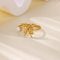 Stainless Steel Butterfly Bow Rings for Women Fashion Zircon Heart Open Ring Trendy Aesthetic Jewelry Party Wedding Gift Vera Lux