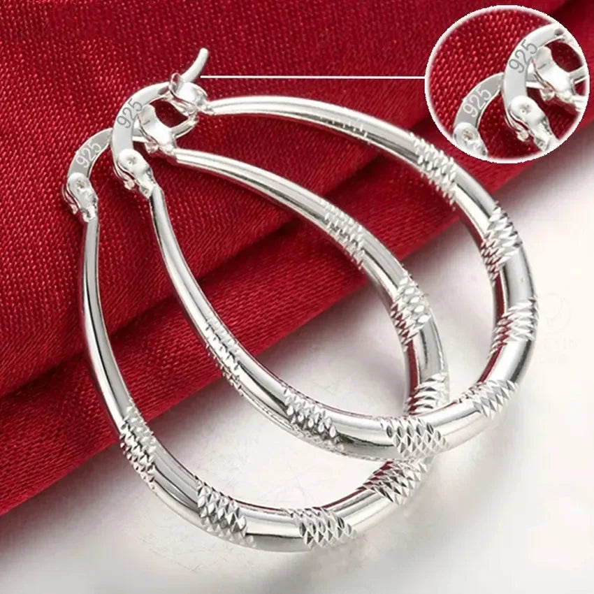 fashion wholesale beautiful 925 Sterling silver Earring for women classic charm Jewelry cute lady wedding party Vera Lux