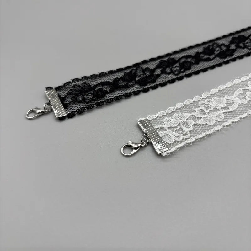 2026 New Black Sexy Lace Flower Necklace for Women Harajuku Gothic Short Choker Collar Necklace Party Female Neck Accessories ﻿ Vera Lux