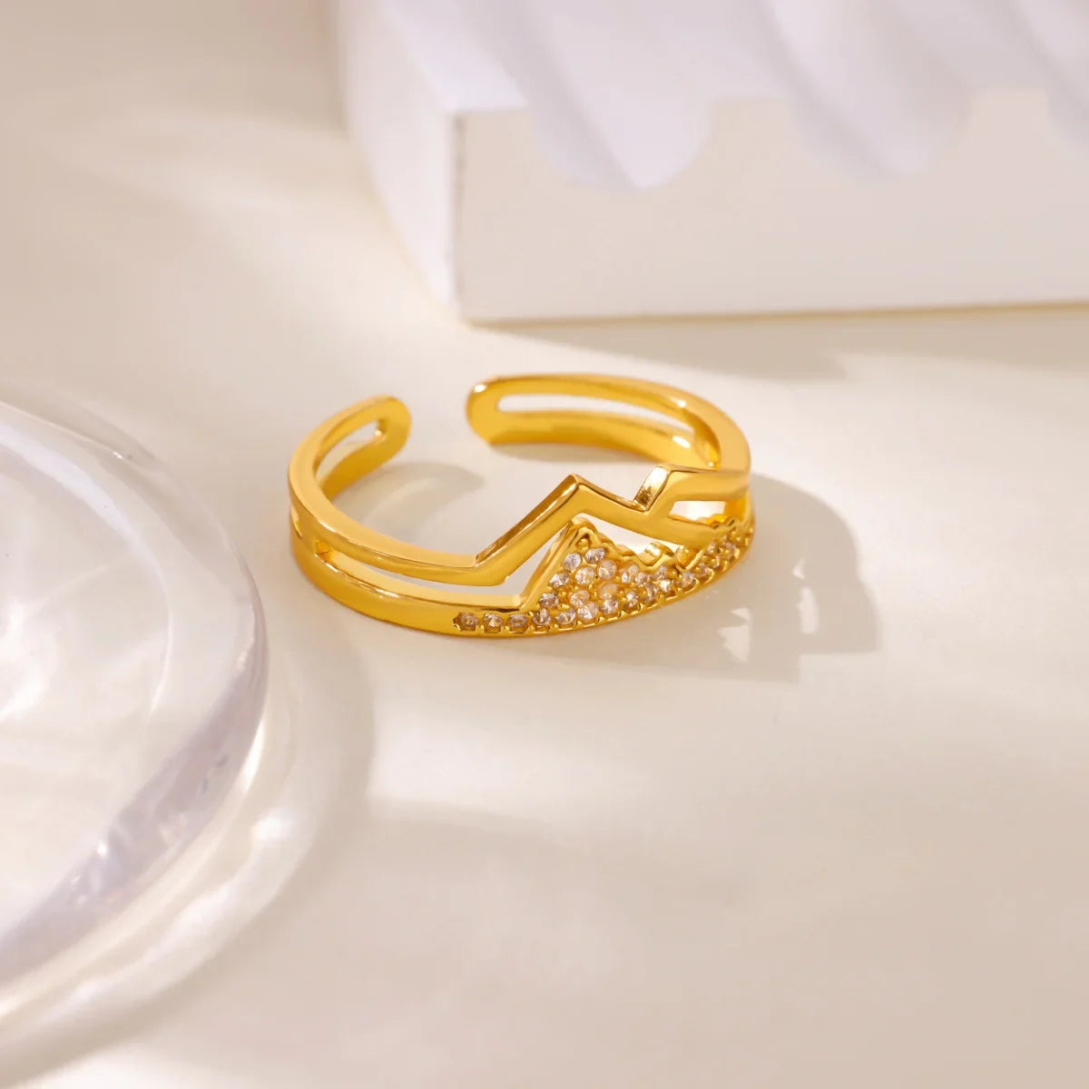 Fashion Pink Heart Zircon Rings for Women Gold Color Stainless Steel Imitation Pearl Ring Elegant Aesthetic Wedding Jewelry Gift Vera Lux