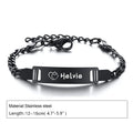 Personalized Baby Name Bracelet 14K Gold Plated Customized ID Bracelets for Girls Boys Custom Text Bracelet New Born Gift Vera Lux