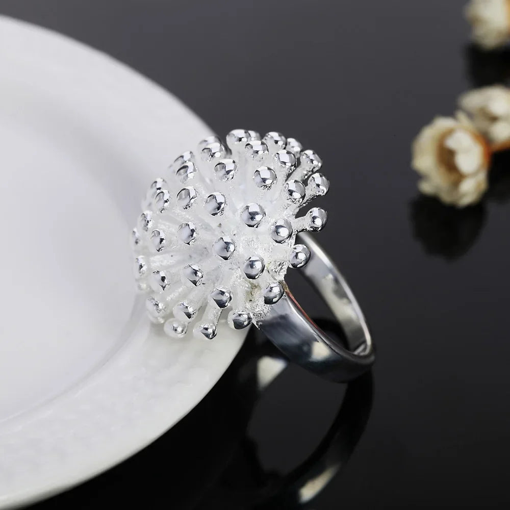 925 Sterling Silver Engagement Rings For Women Ladies Vintage Luxury Fine Jewelry Accessories Gifts Jewellery Vera Lux