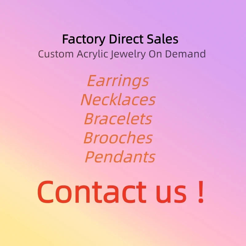 KUGUYS Fashion Acrylic Earrings Custom Trendy Jewelry Vera Lux