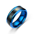 Temperature Couple Ring Titanium Steel Mood Emotion Feeling Intelligent Sensitive Rings for Women Men Fashion Waterproof Jewelry Vera Lux