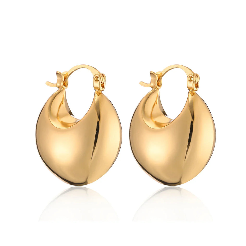 NEWBUY Hot Sale Silver/Gold Color Geometric Shape Hoop Earrings For Women Vera Lux