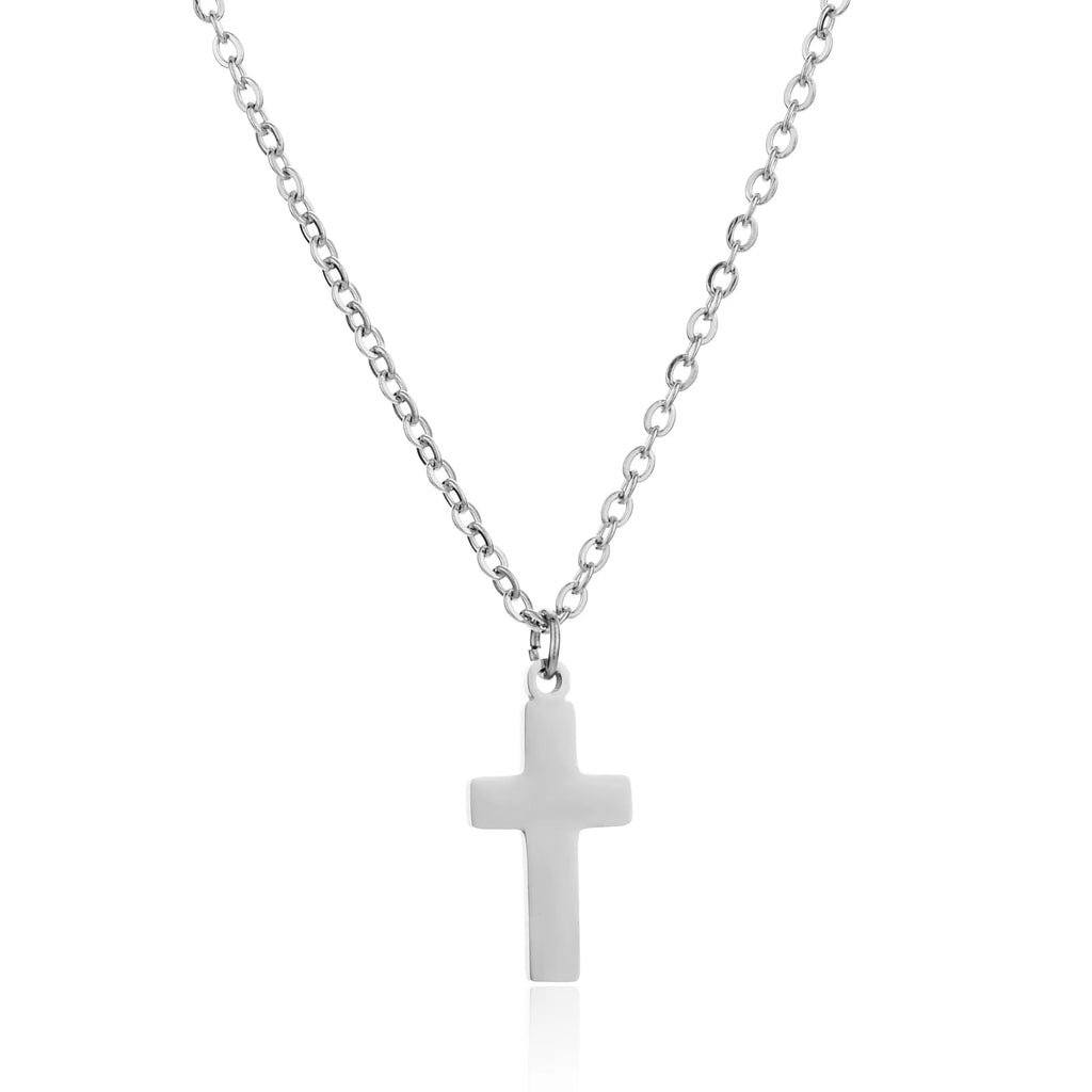 Stainless Steel Cross Necklace For Women Gold Silver Color Waterproof Chain Men Fashion Never Fade Jewelry Accessories Vera Lux