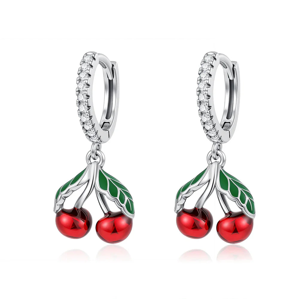 2026 New 925 Silver Elephant Cherry Blossom Butterfly Heart Earrings, a delicate choice for women's fashion jewelry Vera Lux