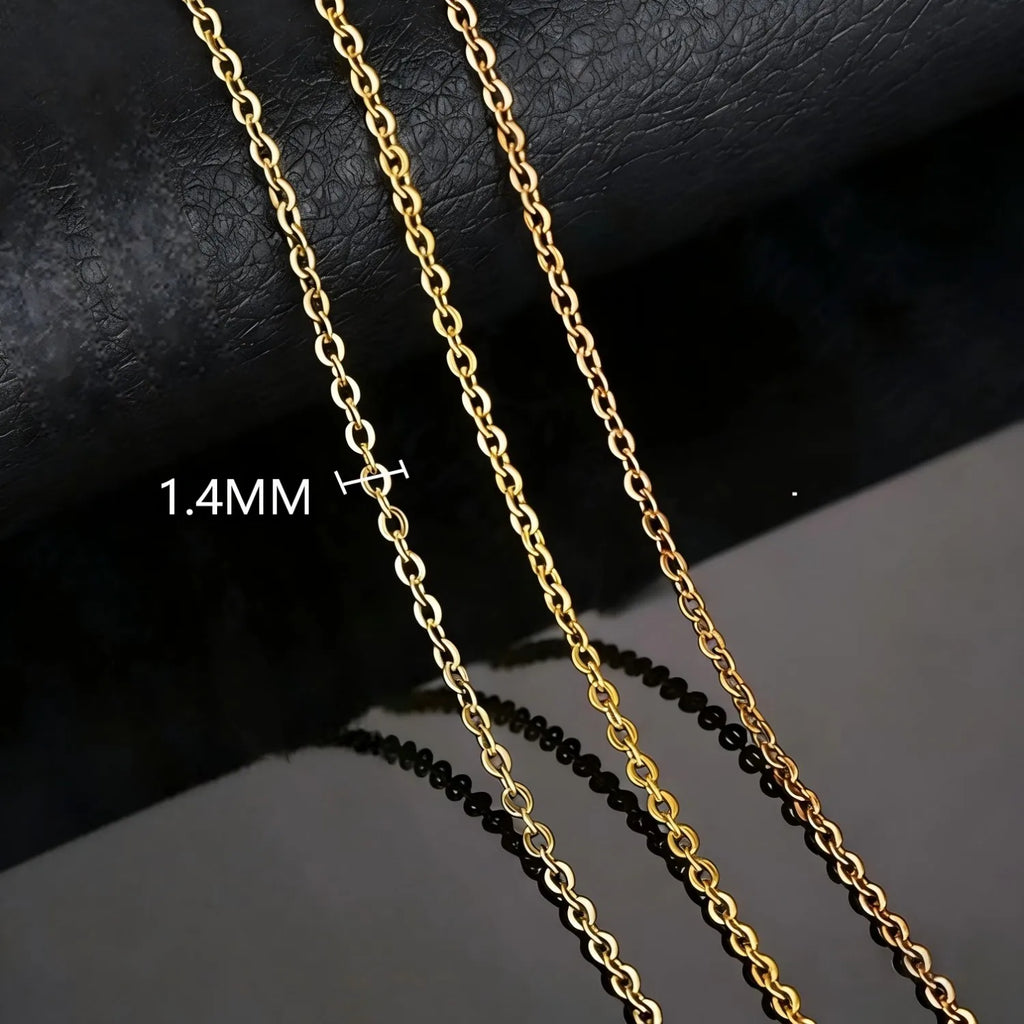 Dainty DIY O Chain Necklace Stainless Steel Versatile Minimalist Jewelry for Women Perfect for Everyday & Mix & Match Styling Vera Lux