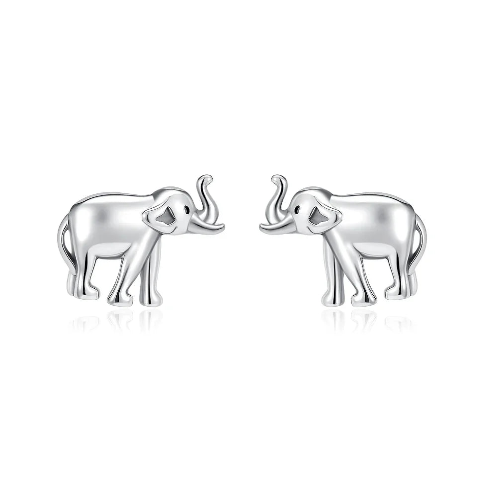 2026 New 925 Silver Elephant Cherry Blossom Butterfly Heart Earrings, a delicate choice for women's fashion jewelry Vera Lux