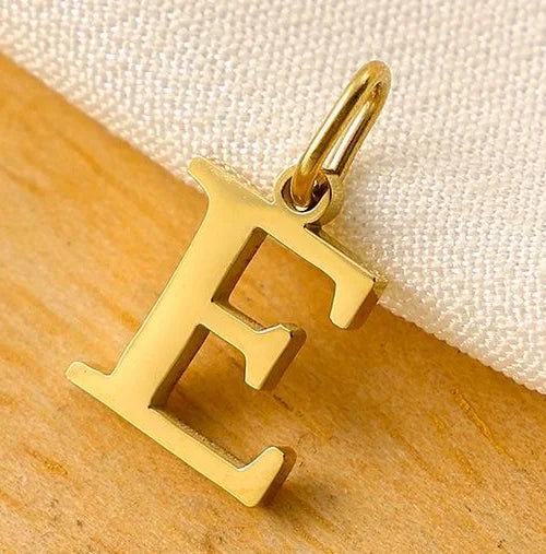 10PCS 26 Letters Stainless Steel Cut Alphabet Pendant for DIY Woman Necklace Ladies Jewelry Accessories Wholesale Dropshipping Vera Lux