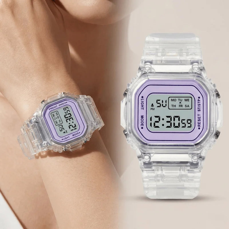 New Sports Digital Watch for Men Women Simple Square LED Watch Fashion Casual Electronic Wristwatches Student Clock reloj mujer Vera Lux
