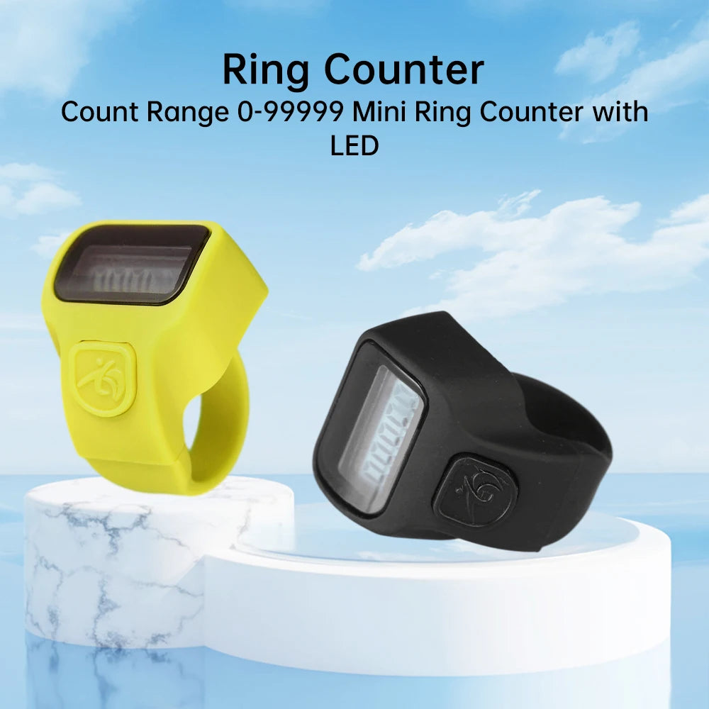 Electronic LED Counter Digital Finger Clicker Handheld Ring Click Lap Counter Event Clicker Finger Counters Golf Lap Counting Whatever the Treasure