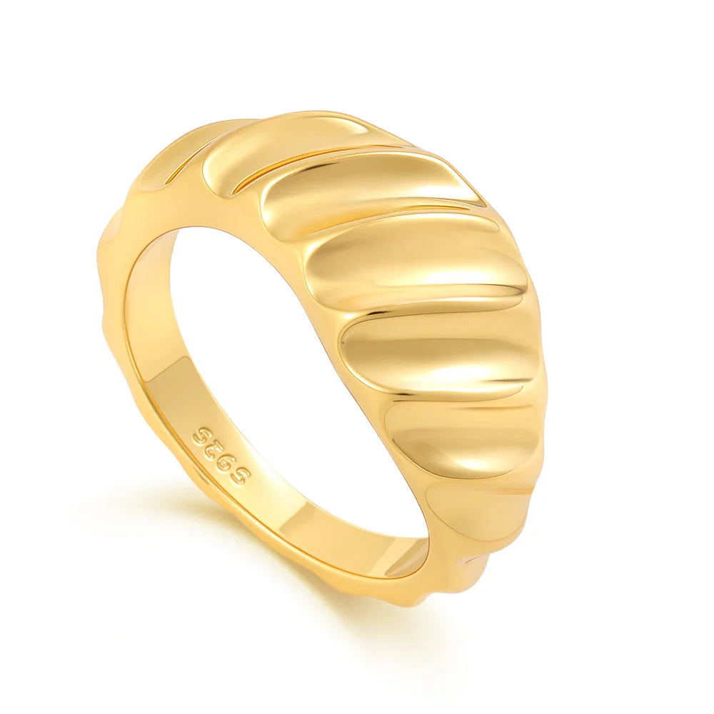 925 Silver Gold Color Heart Stone Rings Ring New Hot Selling Gold Color Rings Suitable For Any Occasion  DIY Birthday Gift Vera Lux