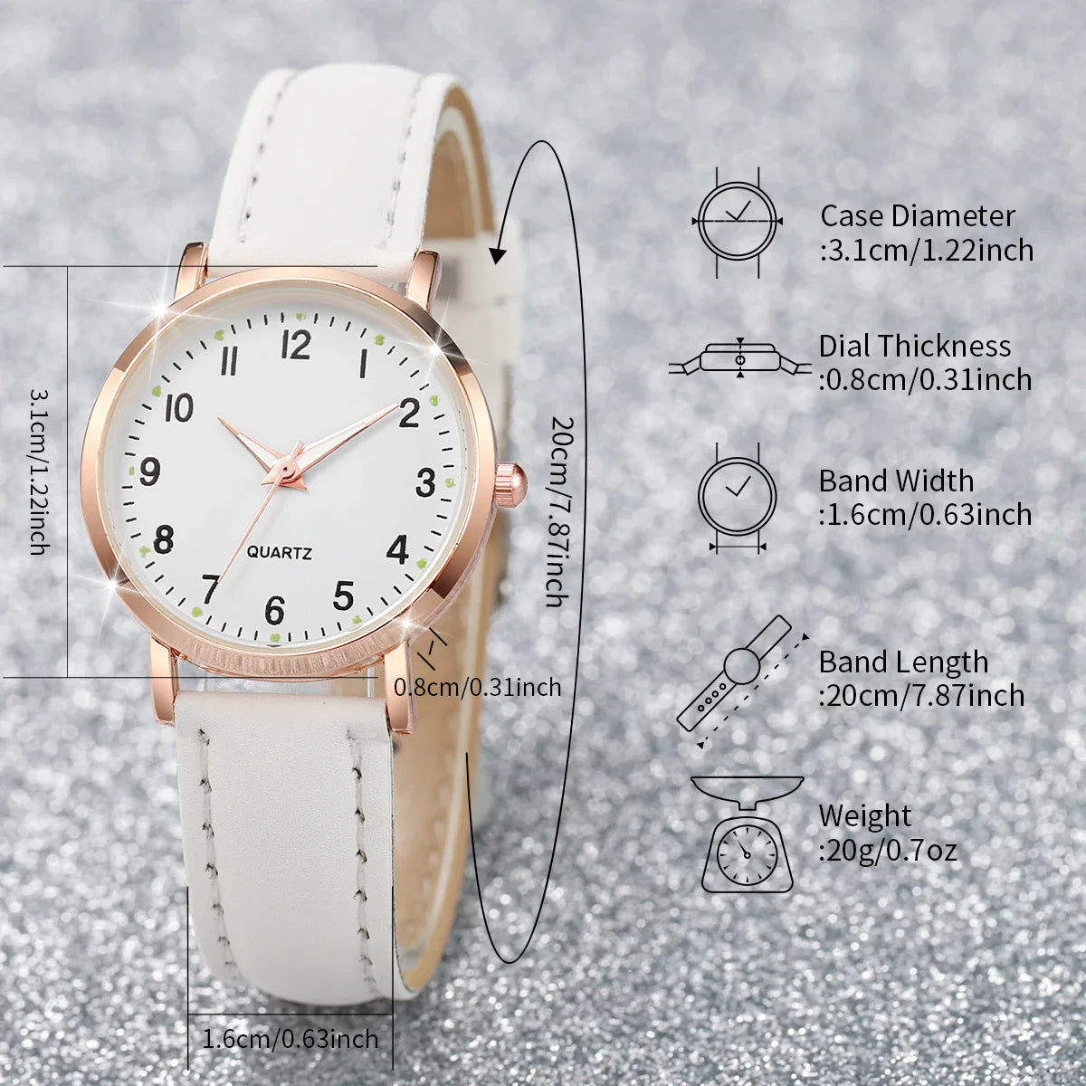Fashion Women Watches Casual Arabic Dial Ladies Leather Band Quartz Watch Reloj Mujer Girls Clock Gift Vera Lux