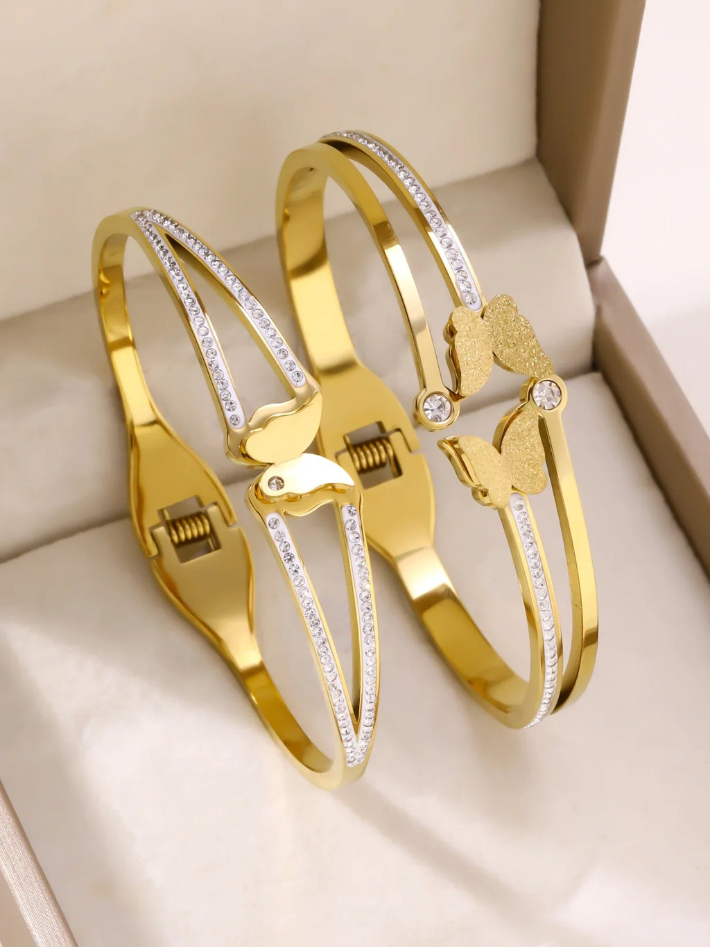 1pieces/set women's wedding jewelry party holiday Valentine's Day gift stainless steel bracelet plated with 18K gold bracelet Vera Lux