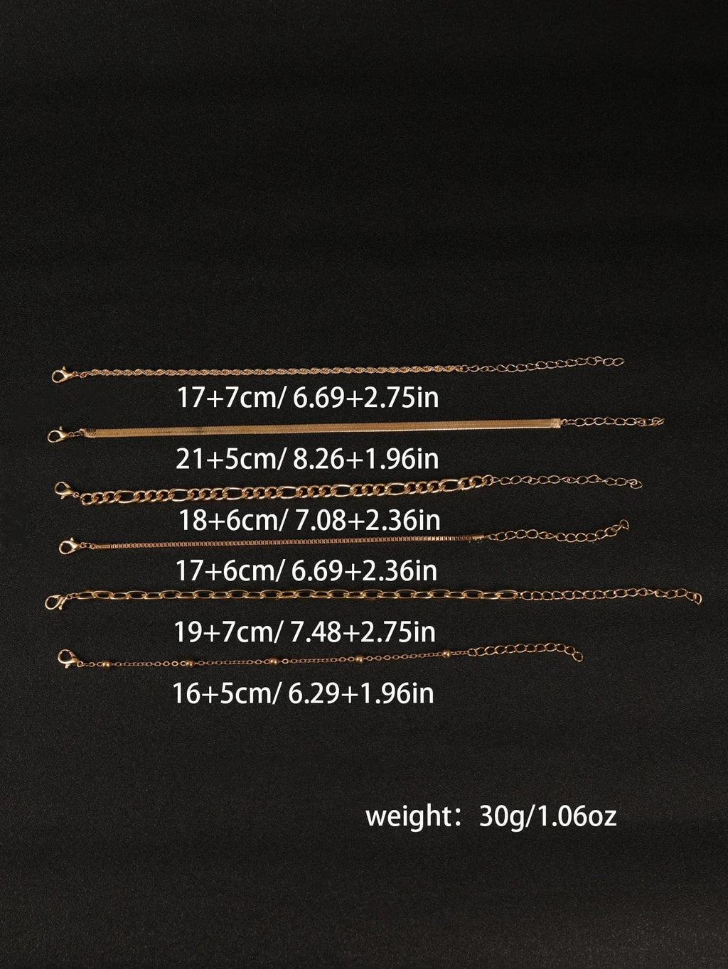6Pcs Gold Color Bracelet Set Boho Retro Thick Twist Cuban Chain Bracelet for Women 2023 Trendy Quality Jewelry Gifts Vera Lux