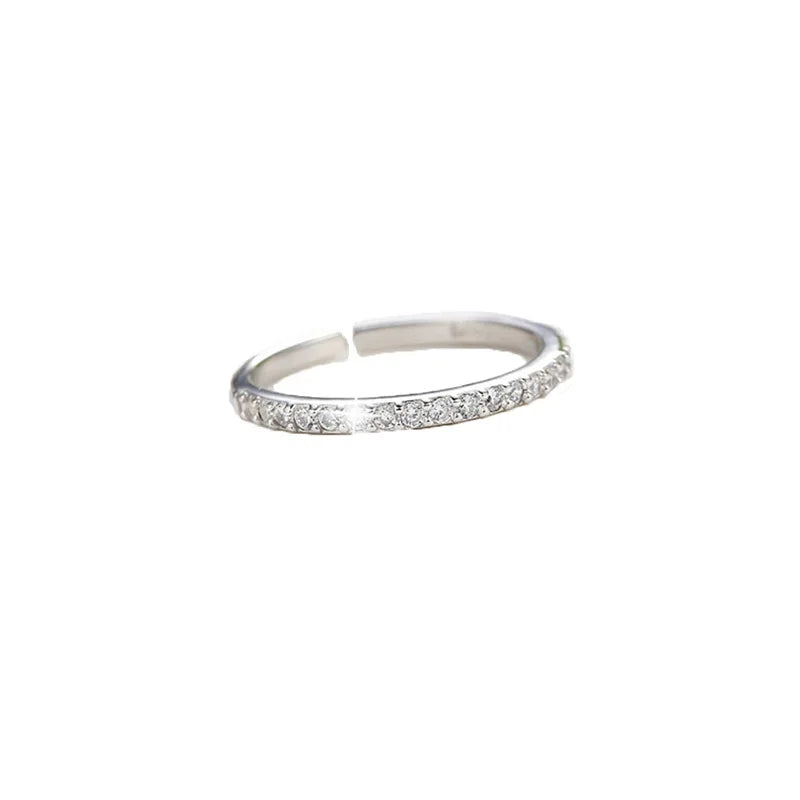 925 Sterling Silver Single Row Zircon Rings For Women Wedding Luxury Party Jewelry Accessories Wholesale Jewellery Money 925 Vera Lux