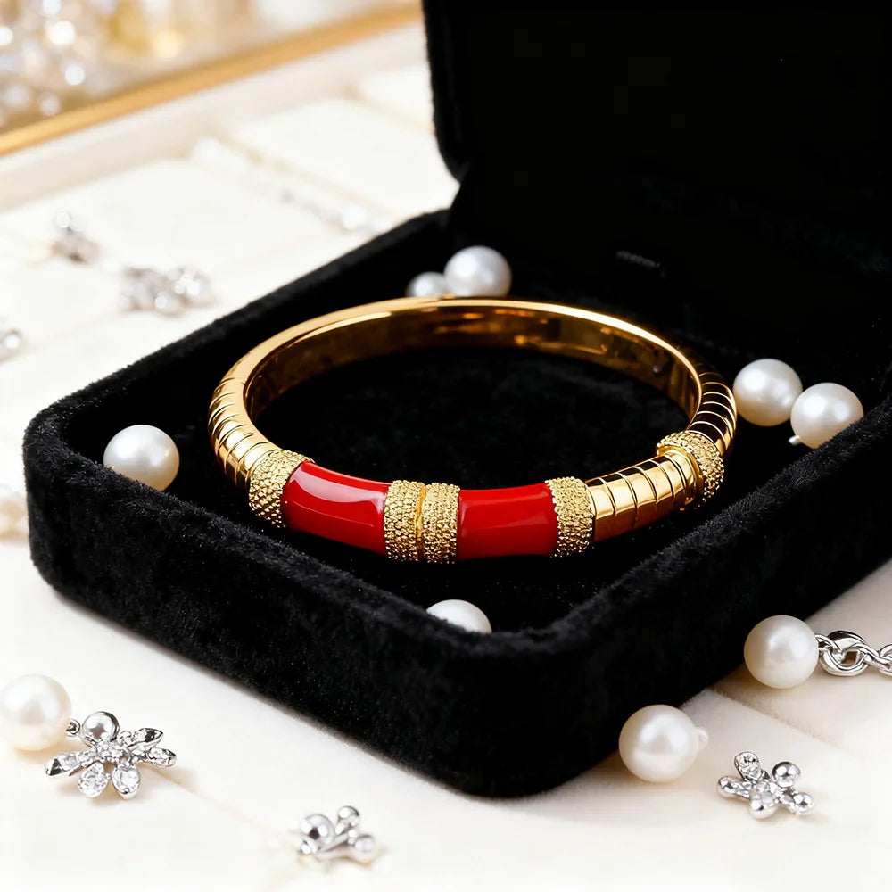 gold plated ring and bracelet nigerian jewelry set High Temperament Multy Colors Personalized bracelets Girl Gift Free Shipping Vera Lux