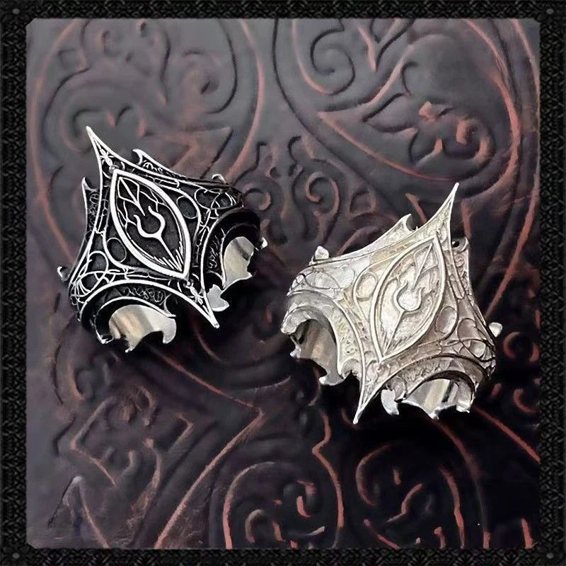 Classical Gothic Vintage Sweet Darkness Ring, Classic Gothic Emblem Personalized Ring, Trendy Men's Party Jewelry Accessories Vera Lux