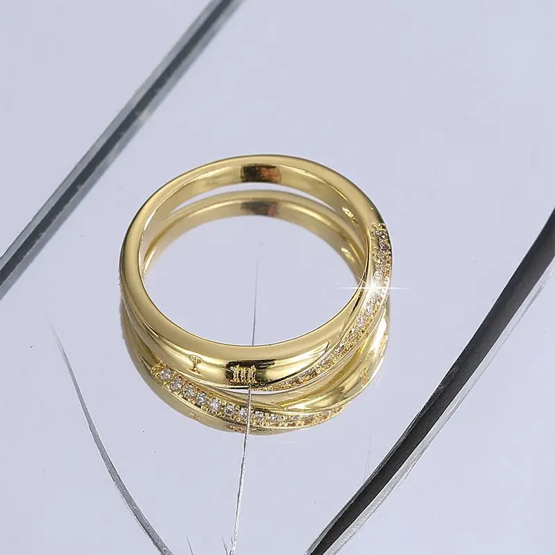 925 Sterling Silve Fashion Wedding Ring For Women Micro Paved Cubiz Zircon Finger Rings Female Engagement Jewelry Accessories Vera Lux