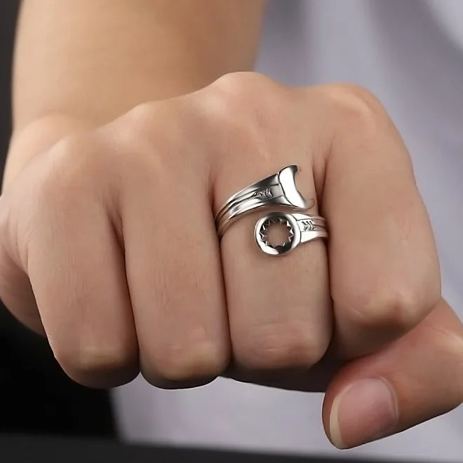 Fashion 925 Sterling Silver Wrench Adjustable Rings For Women Men Luxury Jewelry Accessories Wholesale Jewellery Women Vera Lux