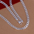 Fine 925 Sterling Silver Necklace exquisite noble luxury gorgeous charm fashion 6MM men solid wedding chain women jewelry Vera Lux